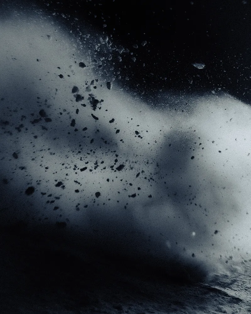 Momentum — picture of blowing snow.