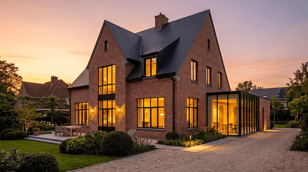 Villa rénovée prête à être habitée après des travaux complets de rénovation.