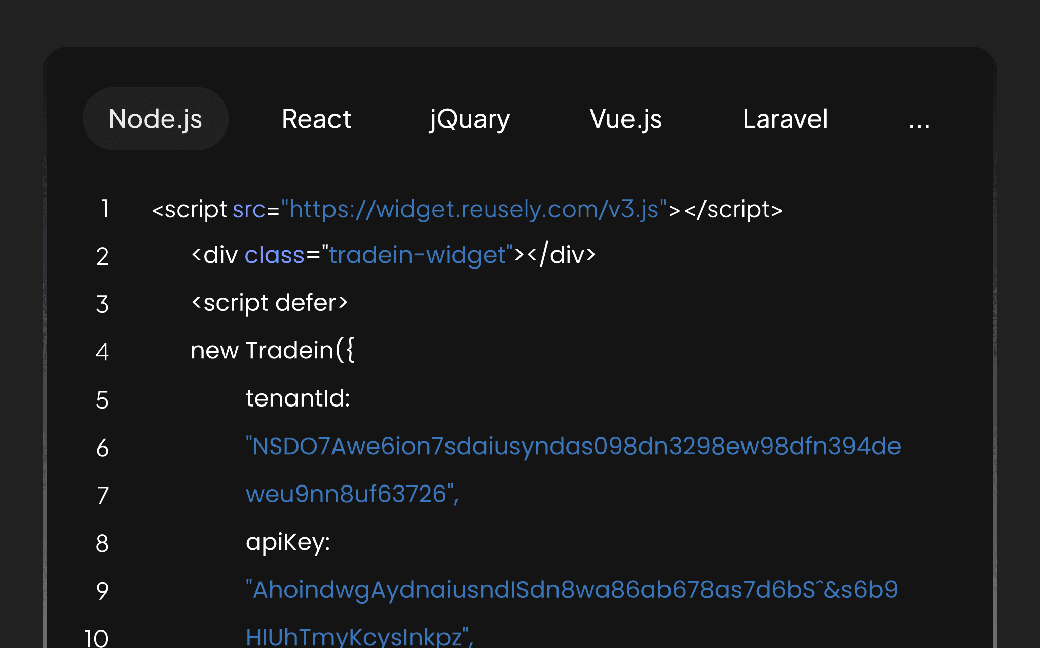 Trade In - Compatible with any website