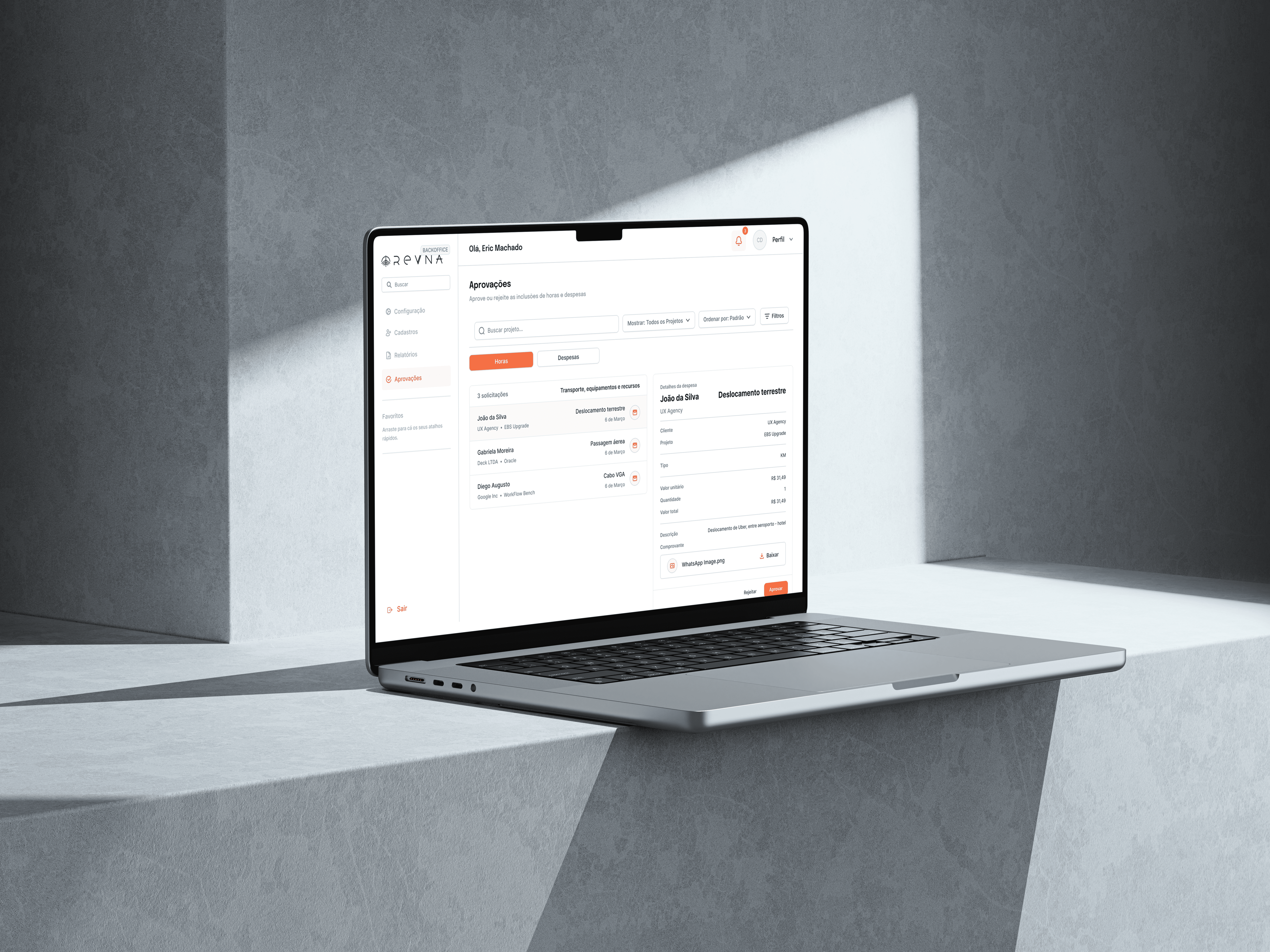 Tablet showing Bloomy UI