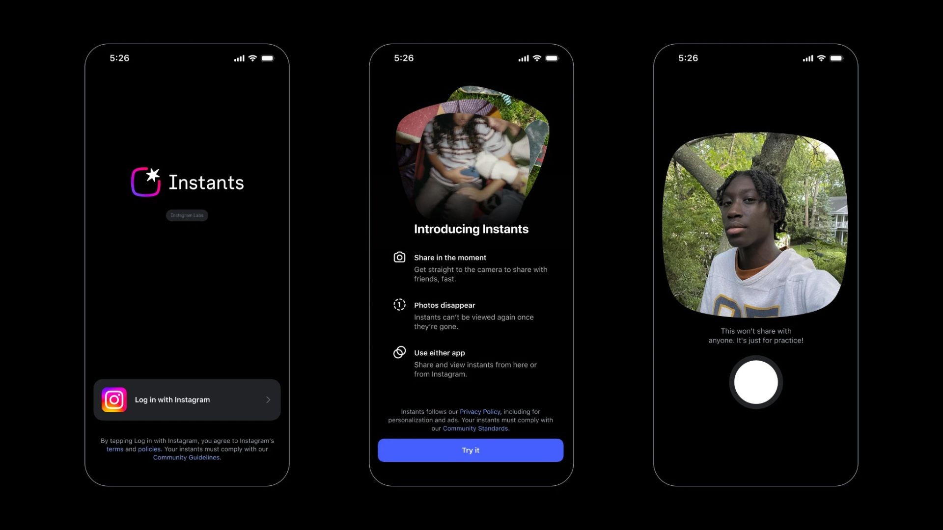 Instagram lança Instants para compartilhar fotos espontâneas e temporárias