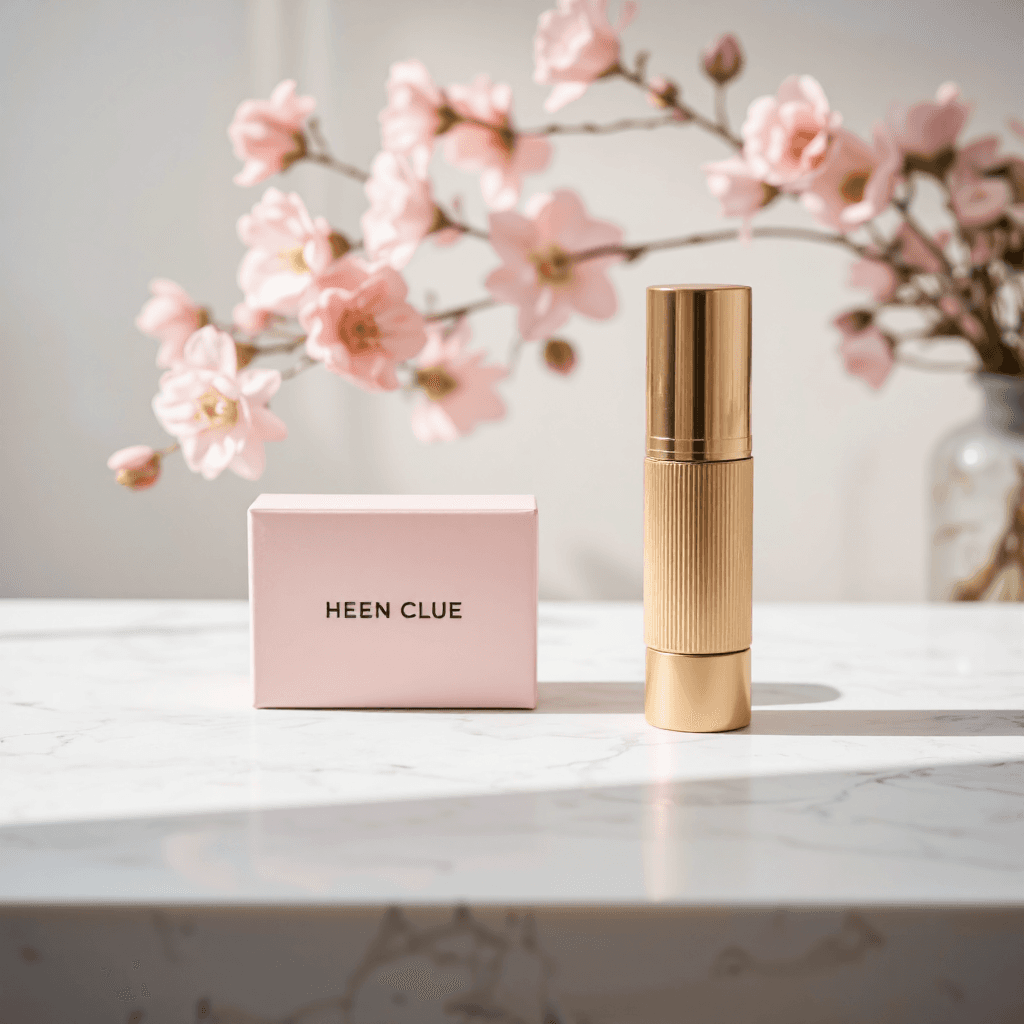 product photography of a box of lip color and a tube of lipstick