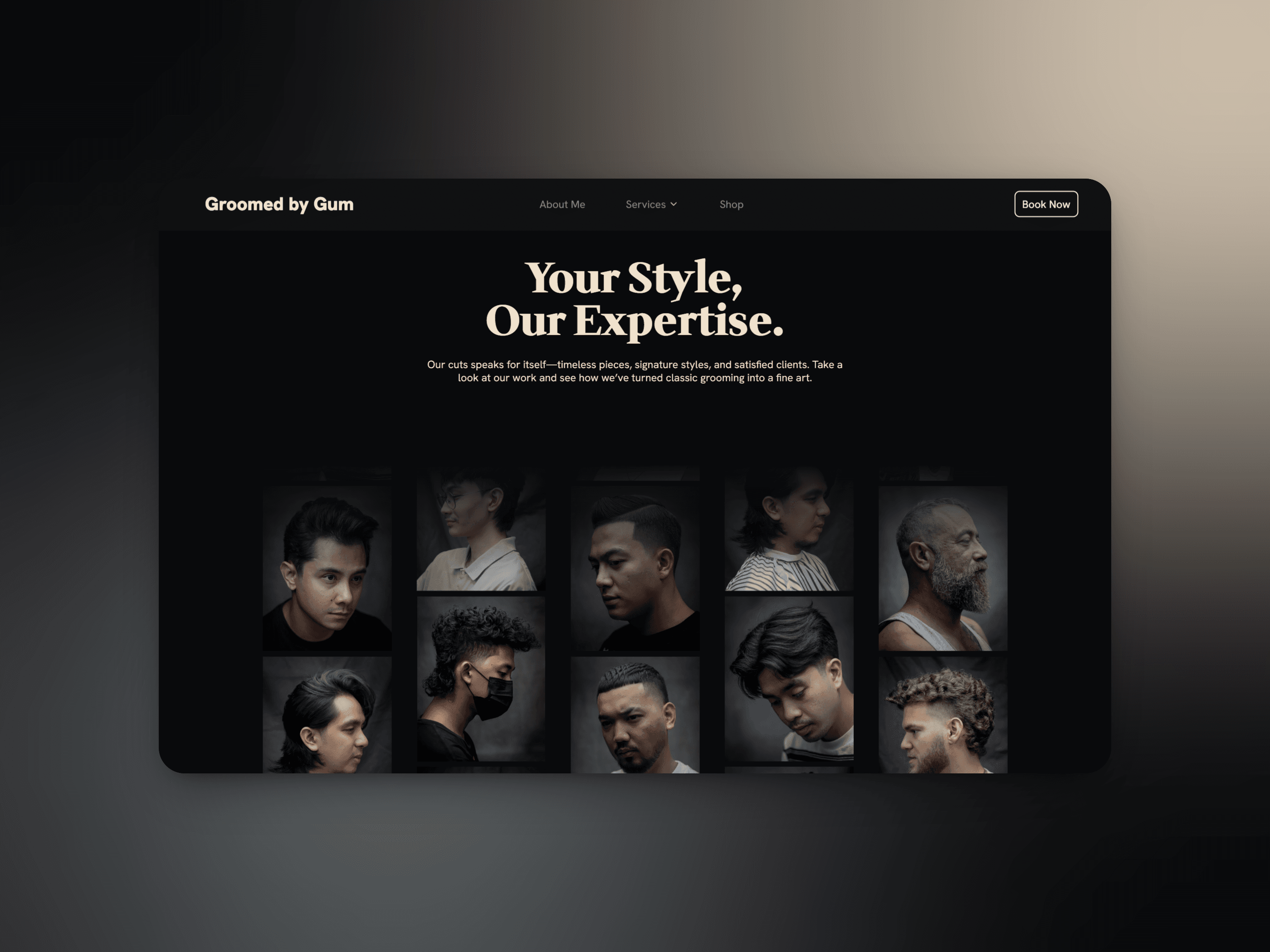 Back picture of Gum Cruz website