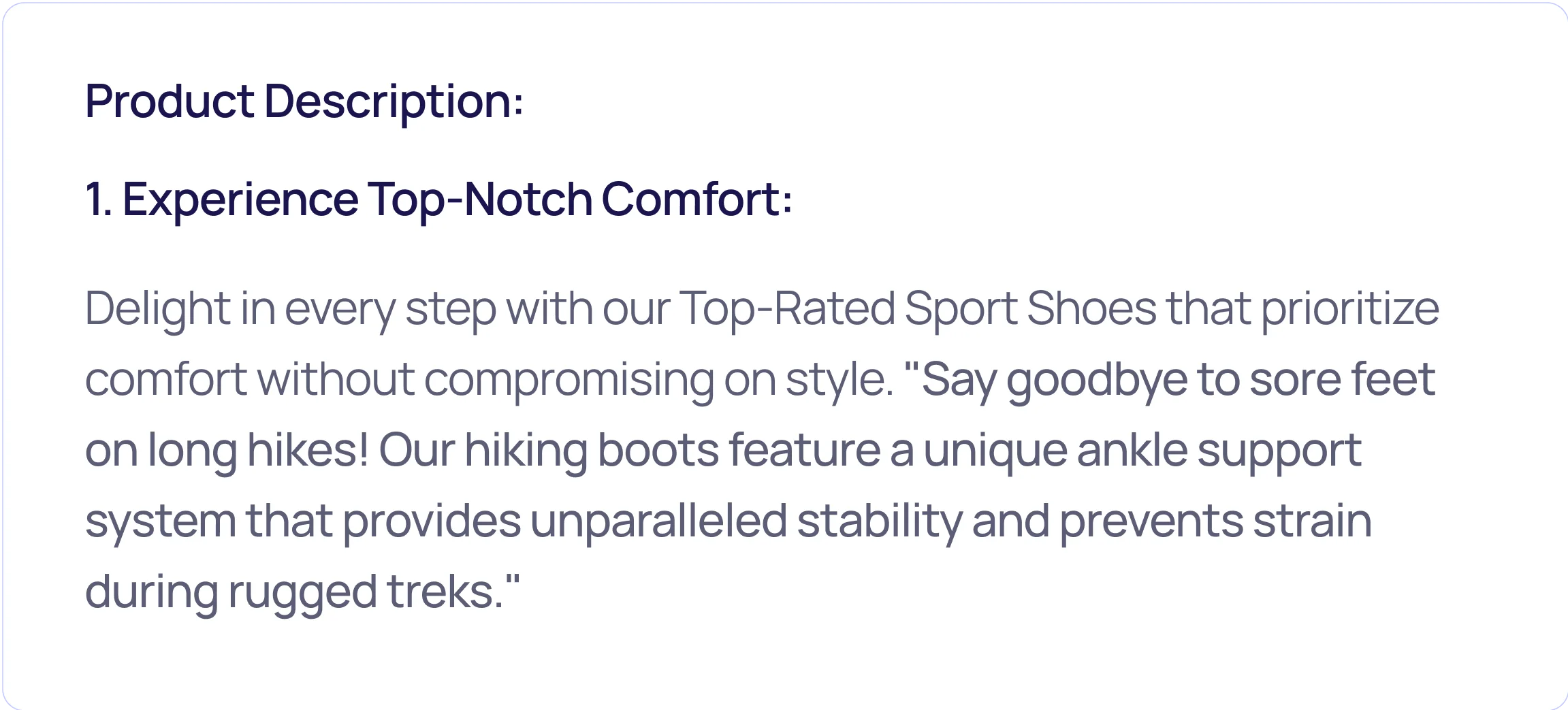 Product Description Generator Best Practices - 1