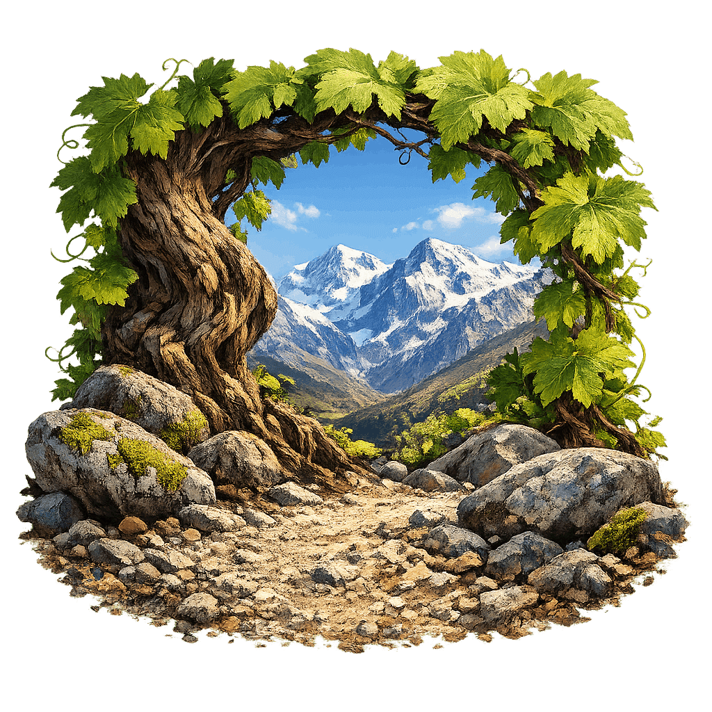 Detailed graphic of the Serra da Estrela wine region.