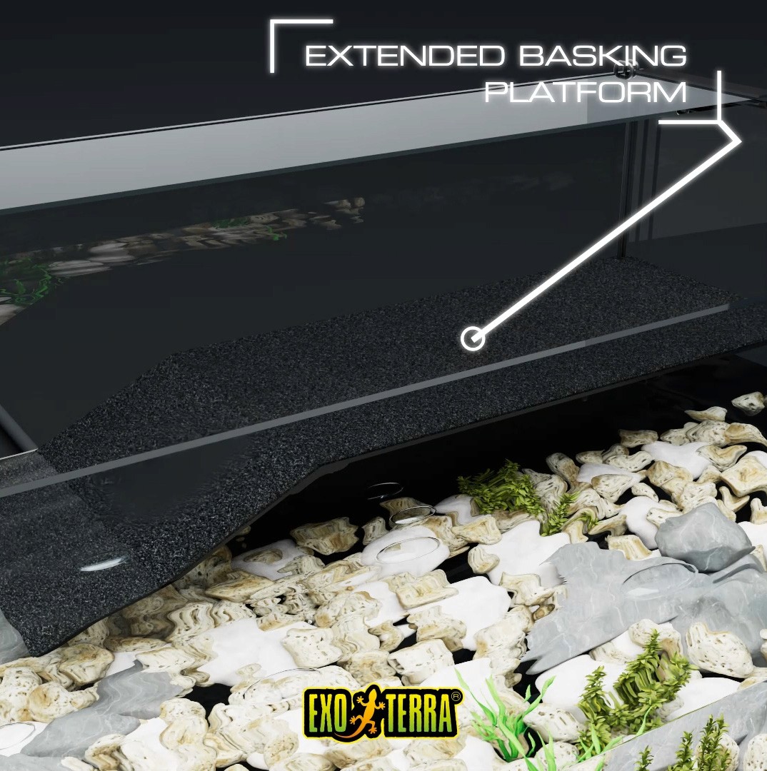 3D render of Exo Terra's Turtle Haven Terrarium