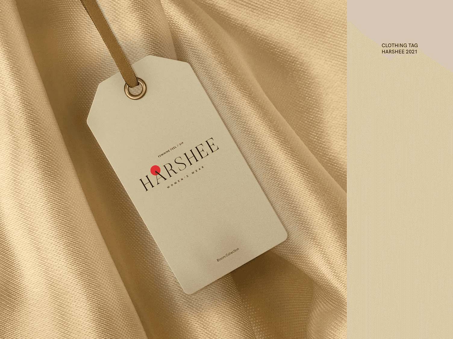 Harshee brand identity design with modern layout, typography, and editorial fashion styling
