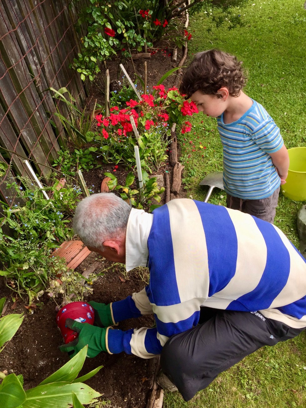 Gardening with Poppa