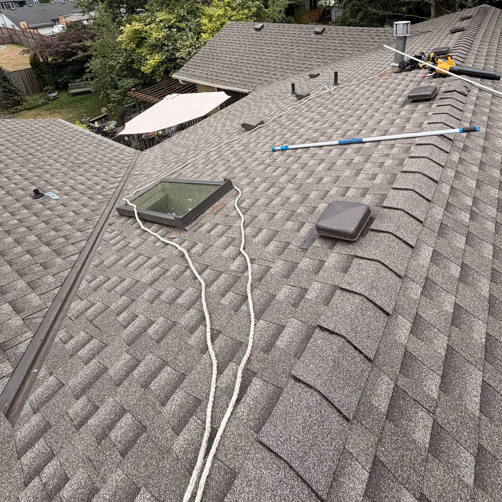 After: roof cleaning: algae & streak removal by Peterson Property Services in Seattle, WA