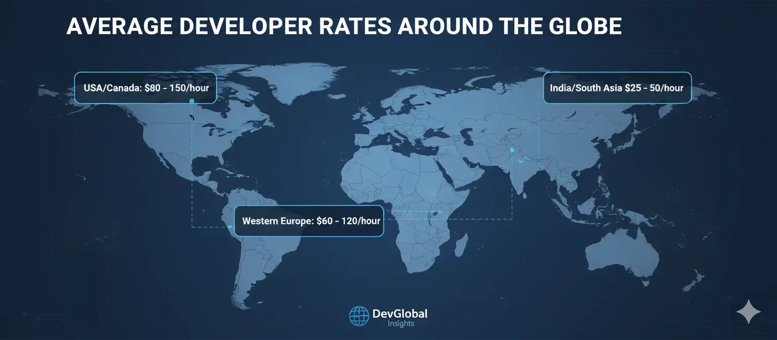 Average Developer Rates Around the Globe
