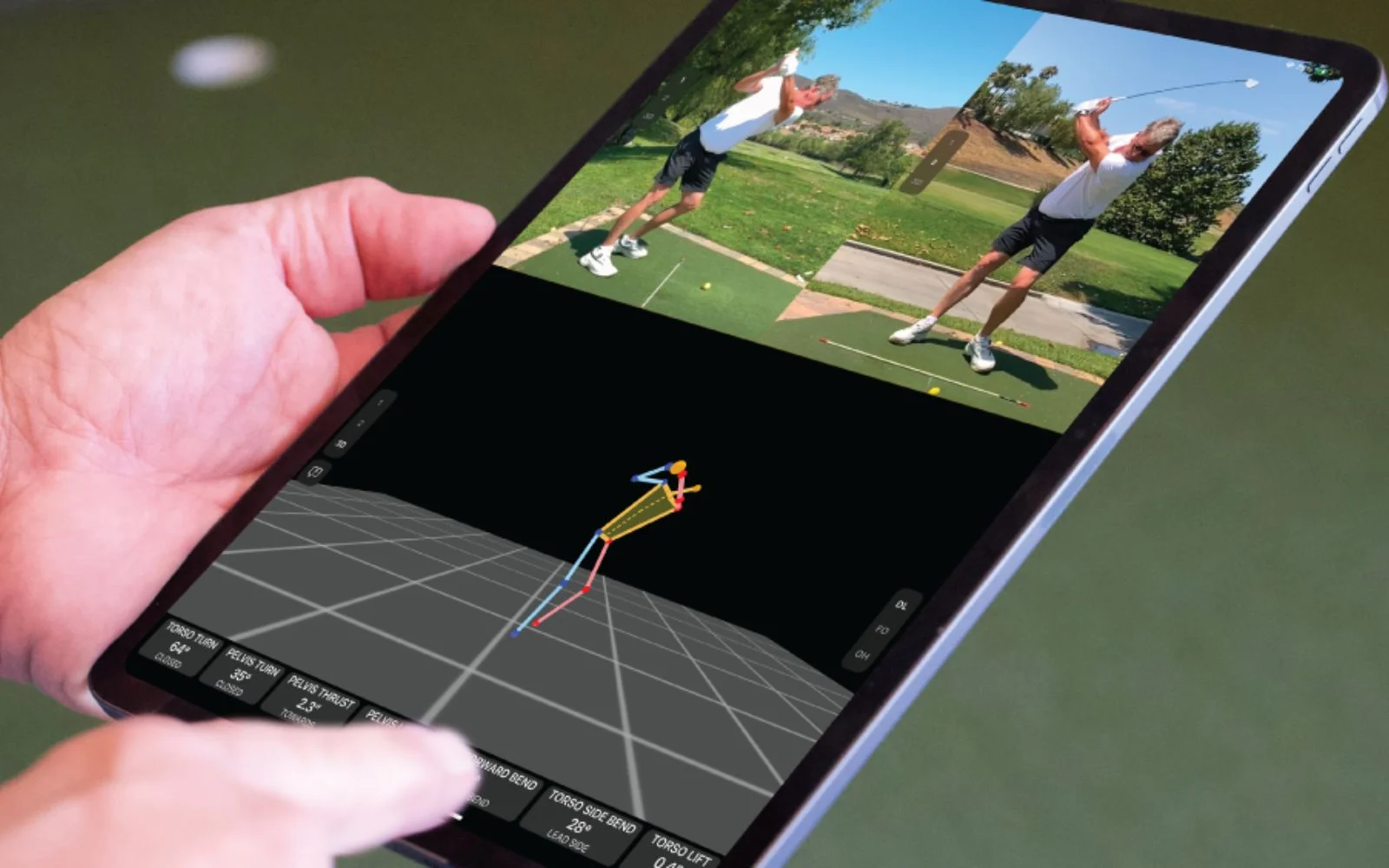 3D golf swing motion analysis at Combine Golf