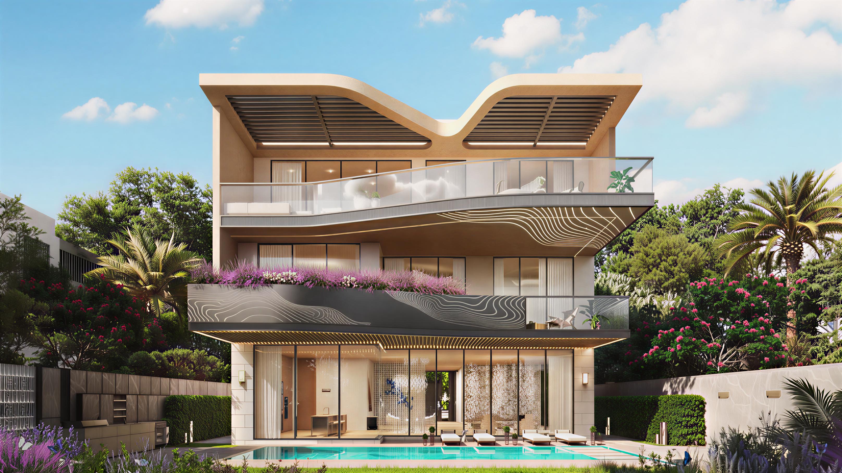 Leos Royal: a contemporary villa development in Dubai featuring elegant design.
