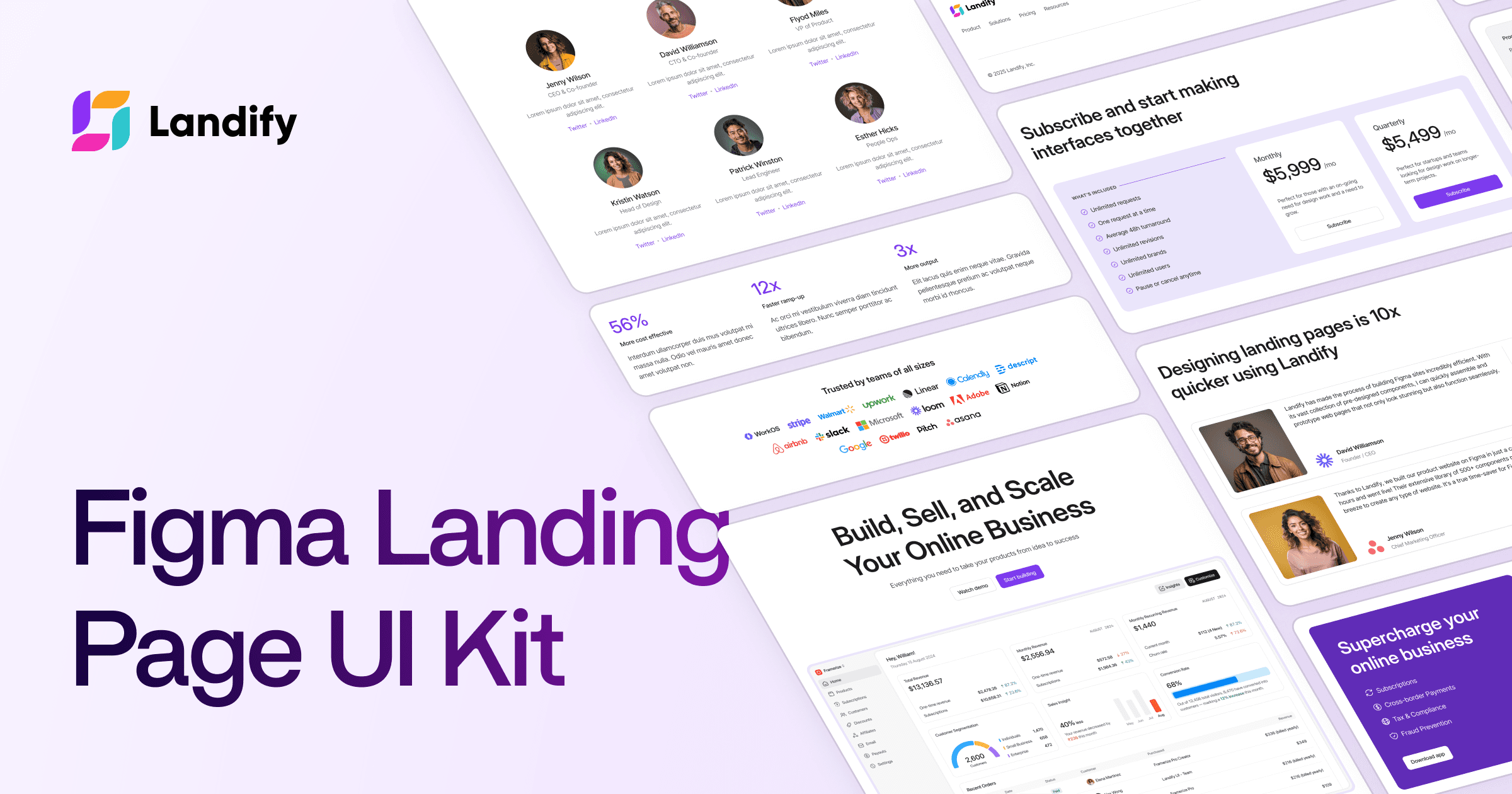 Landify—Figma Landing Page UI Kit
