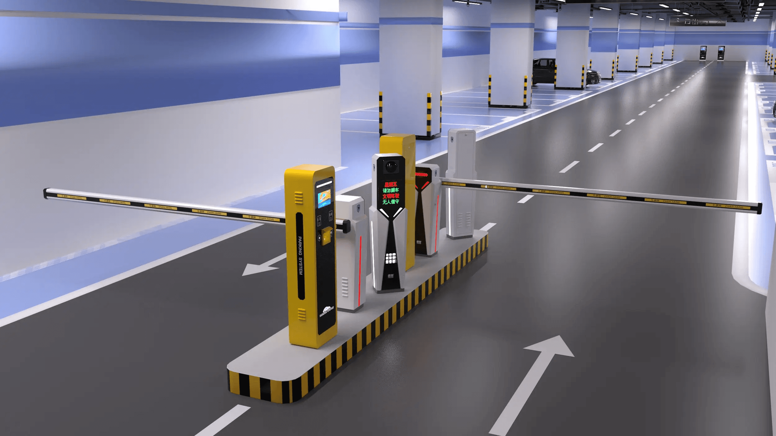 barrier gate operator cabinet installation