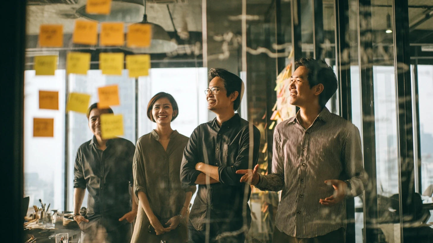 Tim menyusun strategi branding dengan peta positioning kompetitif