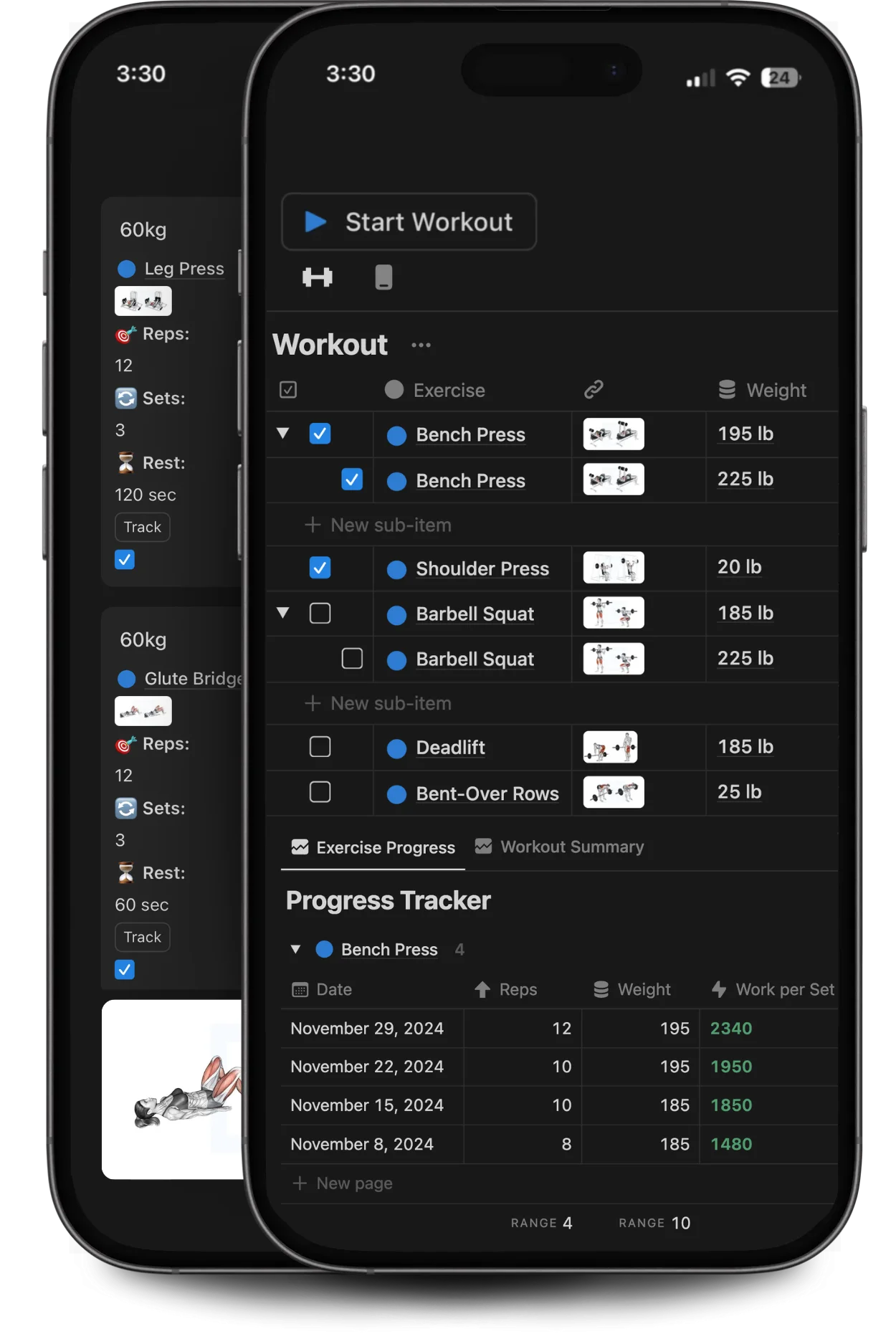 Personal Trainer Workout Tracker App