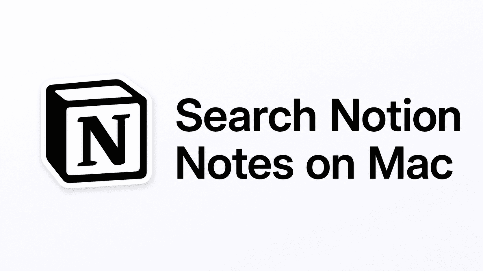 Search Notion Notes on Mac