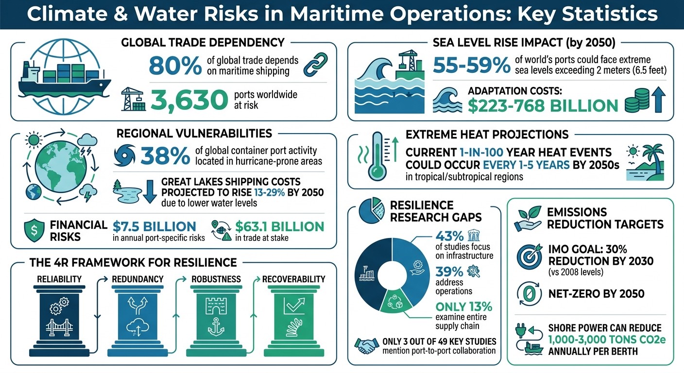 Climate Risks and Resilience Statistics for Maritime Ports and Logistics