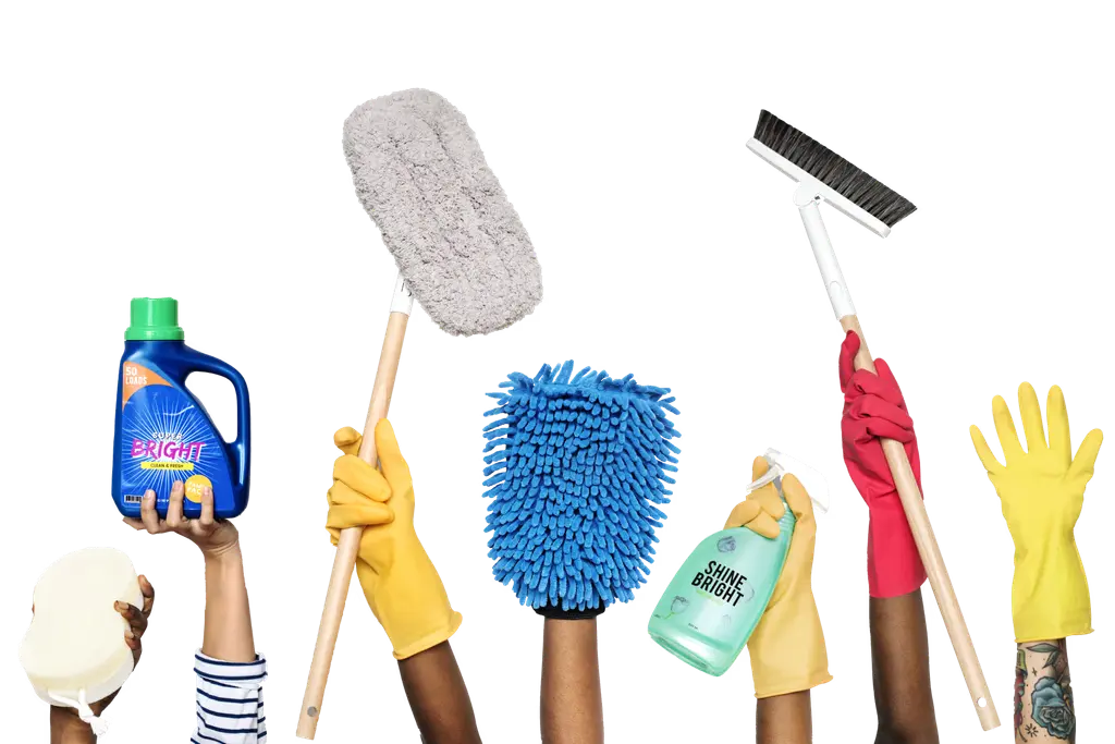 Cleaning products and equipment for Evergleam cleaning services in Manchester
