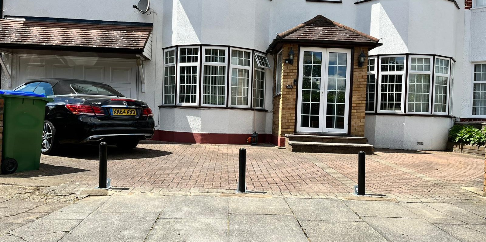 Bollards at a home in Bromley