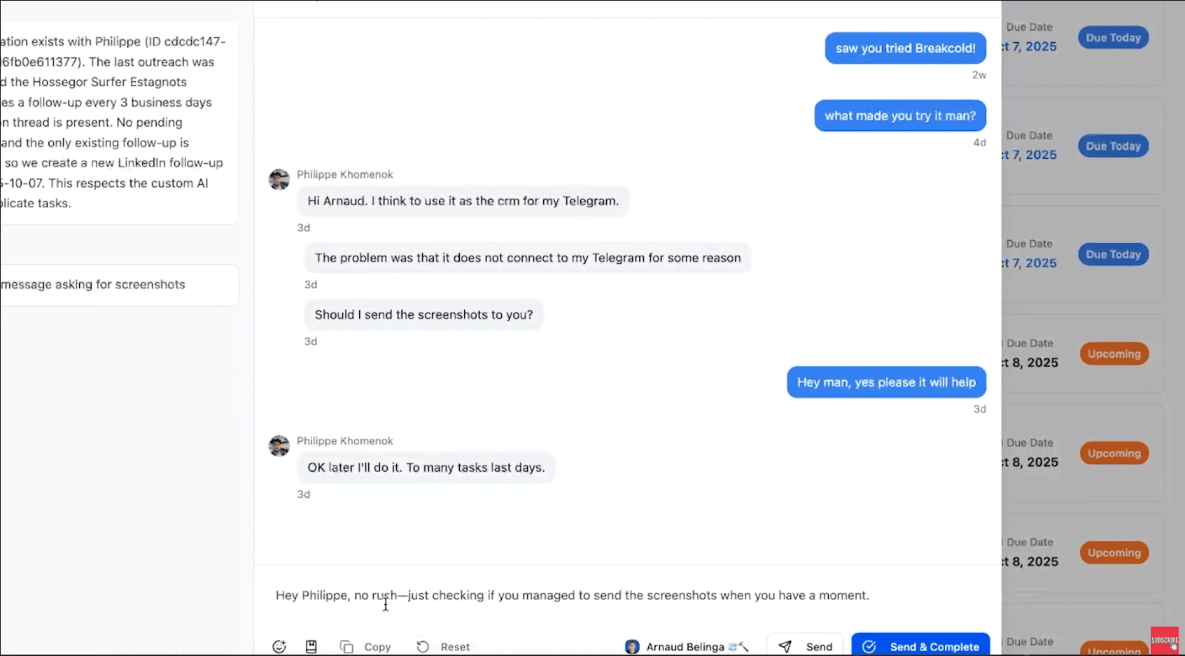 How to Never Miss a Follow Up - linkedin bump