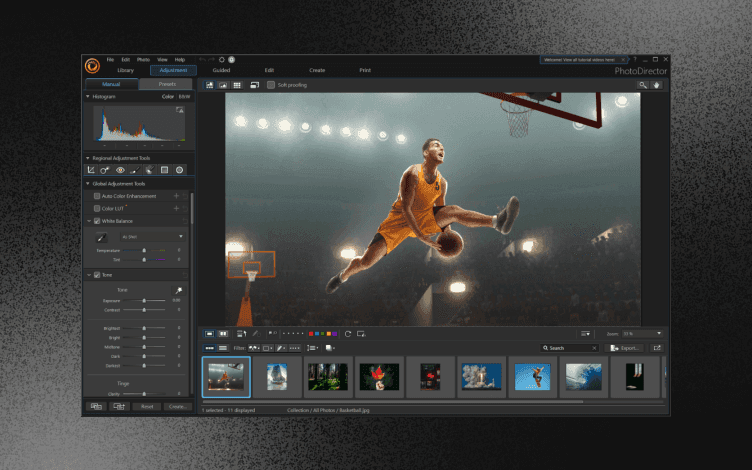PhotoDirector Essential window