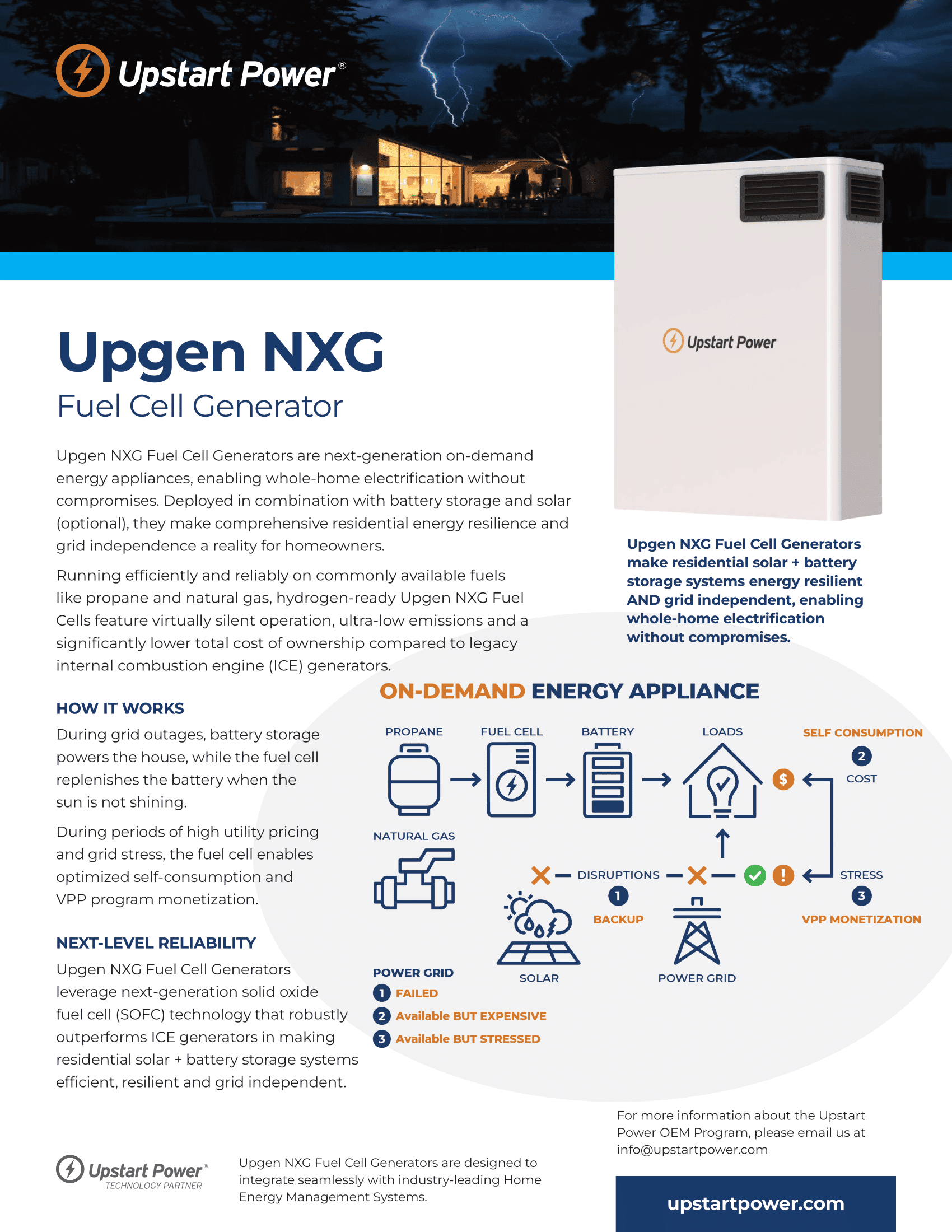 Upgen NXG Fuel Cell Platform