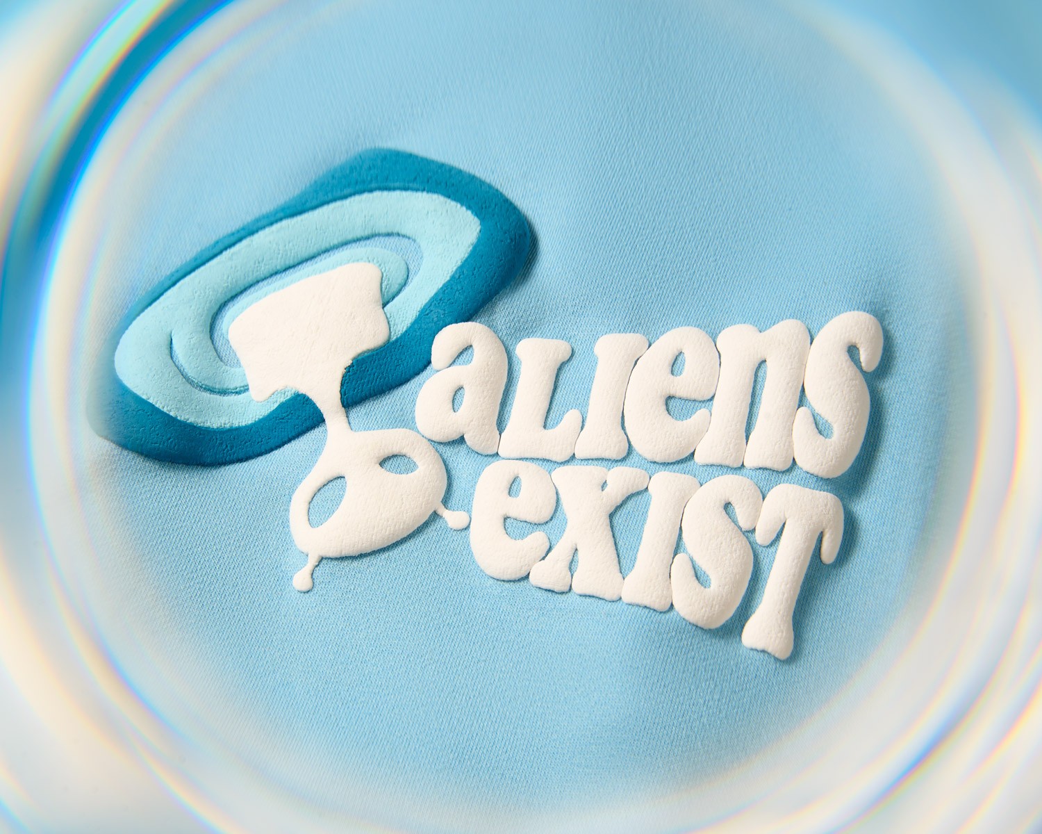 Tuko Clothing blue Dandadan inspired tracksuit detail shot photographer by Matthew Brown (London product photographer).