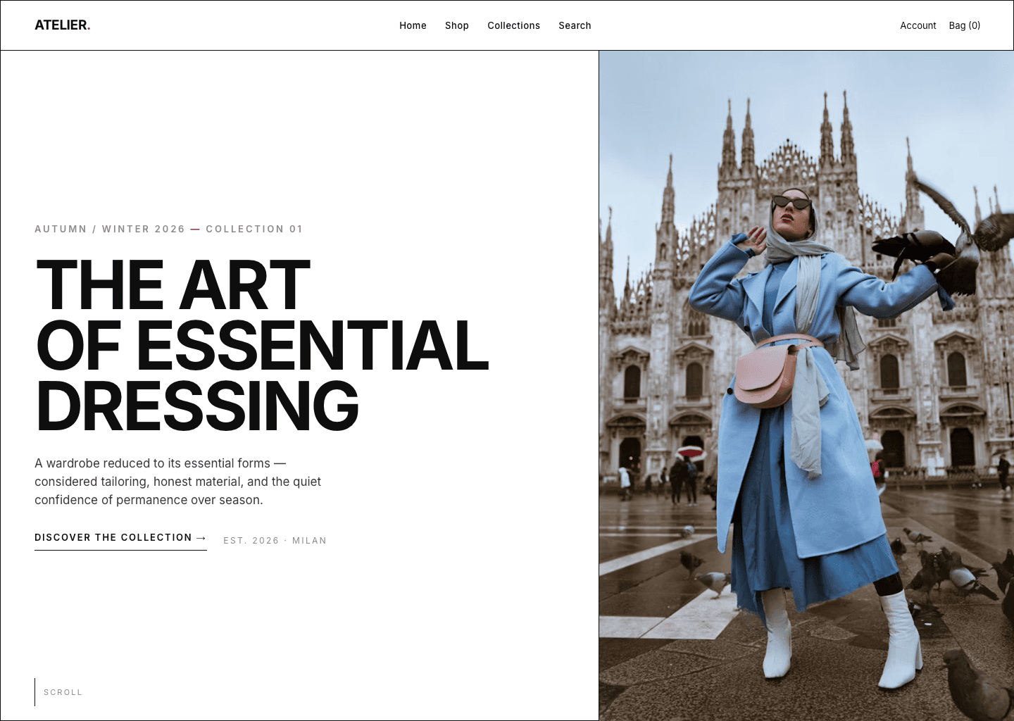 Atelier landing
