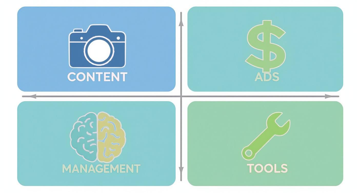 Infographic about social media marketing cost