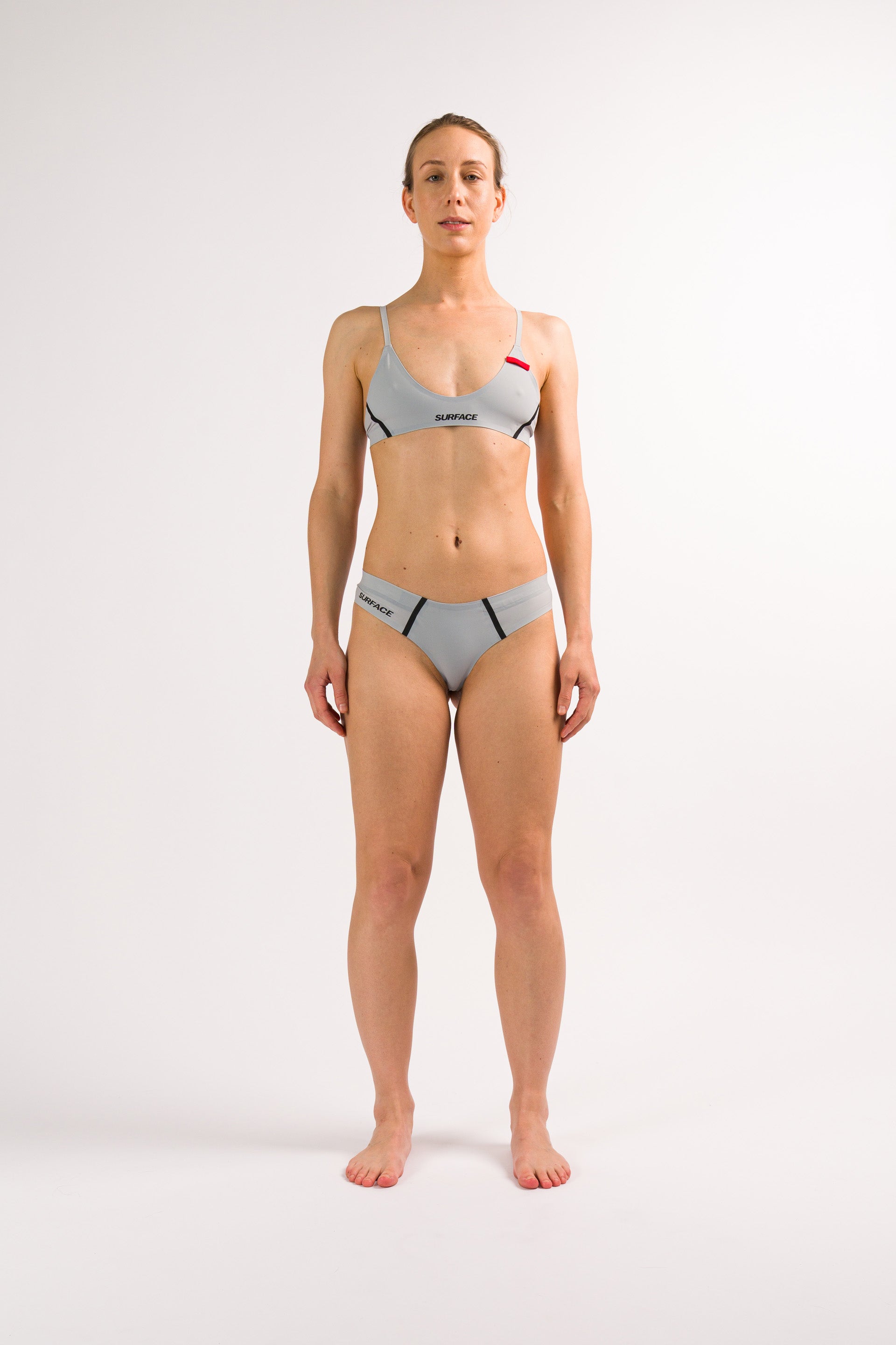 Mist Grey Triangle Bikini Top 04 Full Length