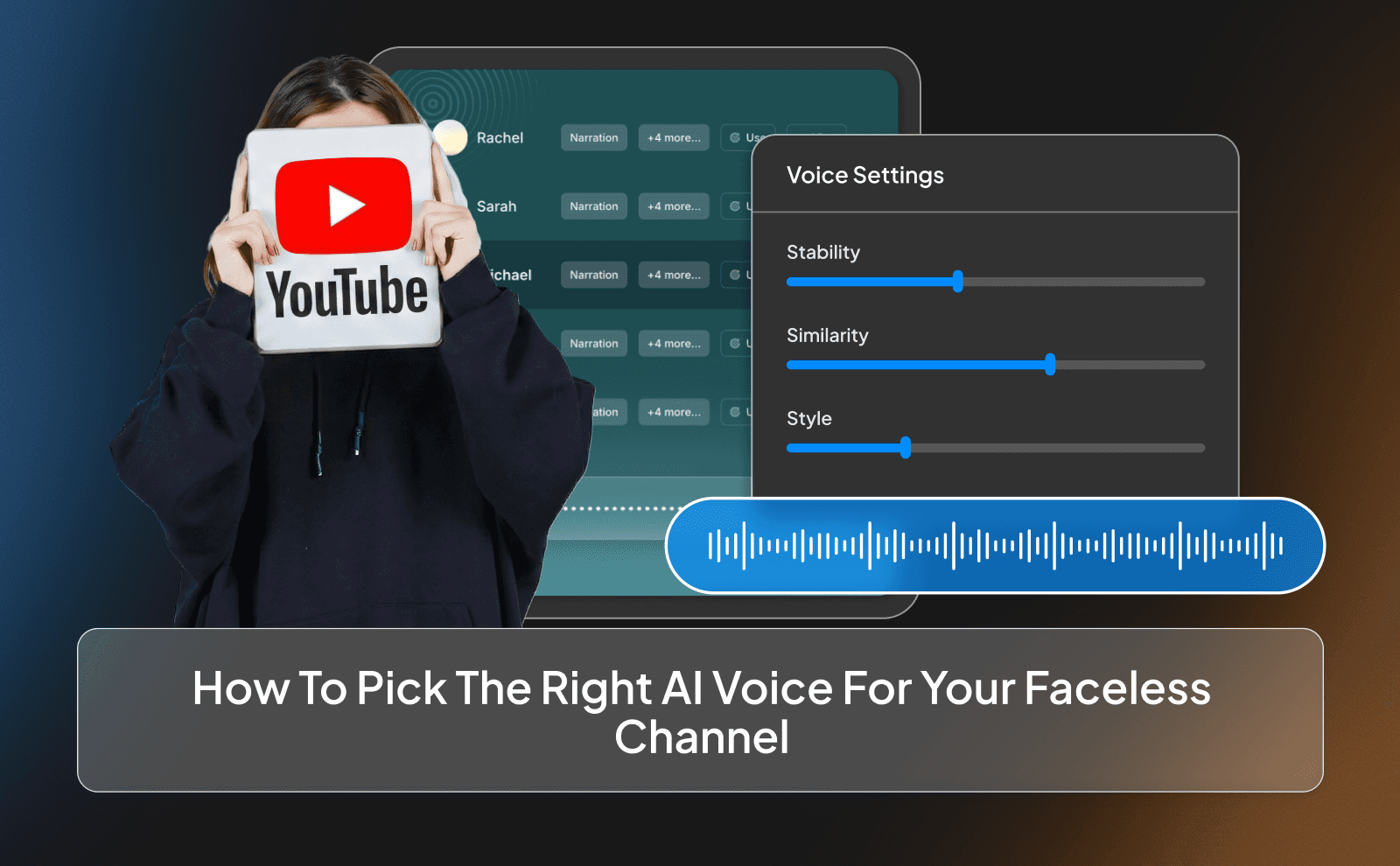 How to pick the right AI voice for your faceless channel