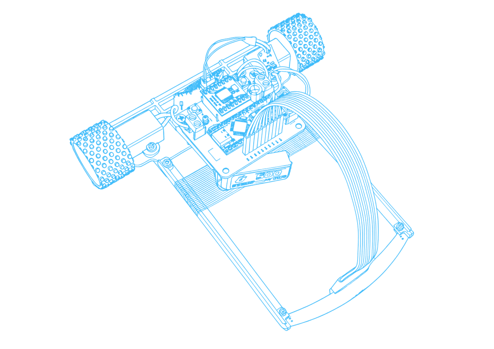 MARK 2 LINE FOLLOWING ROBOT OUTLINE IMAGE