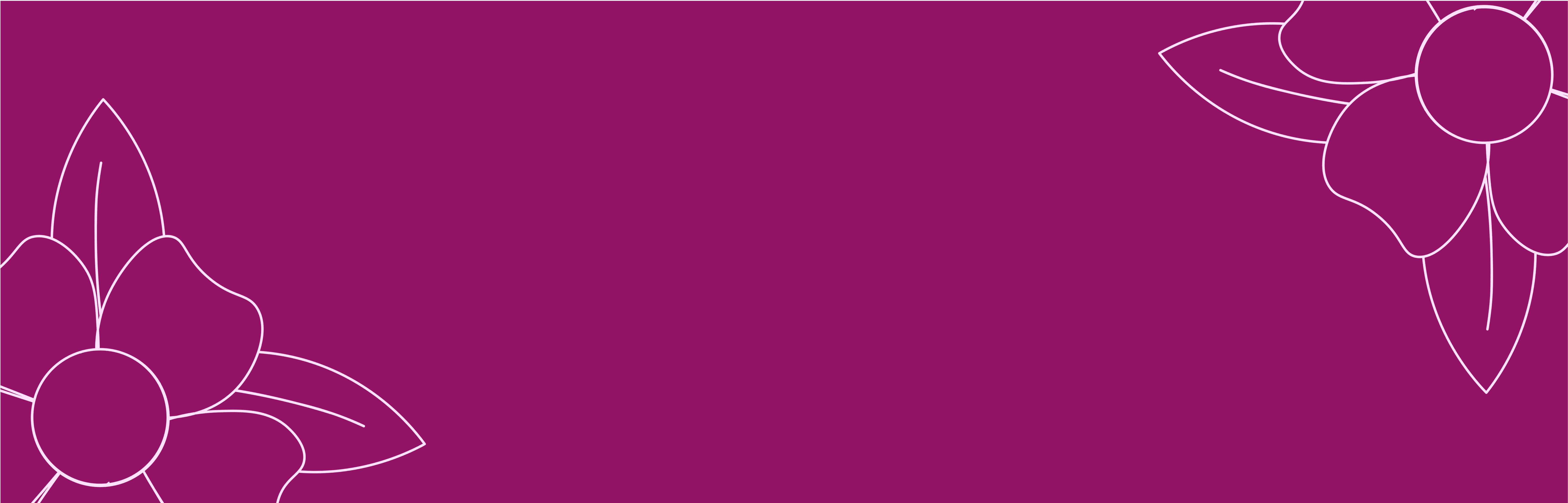 purple Banner with flower