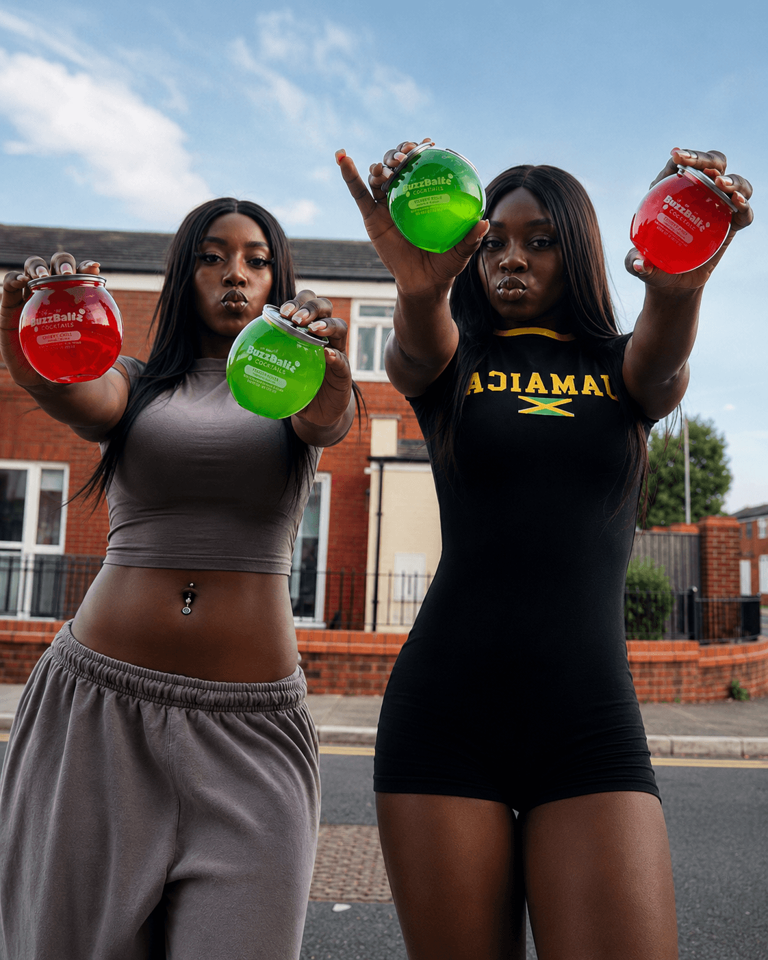 models playing and having fun 