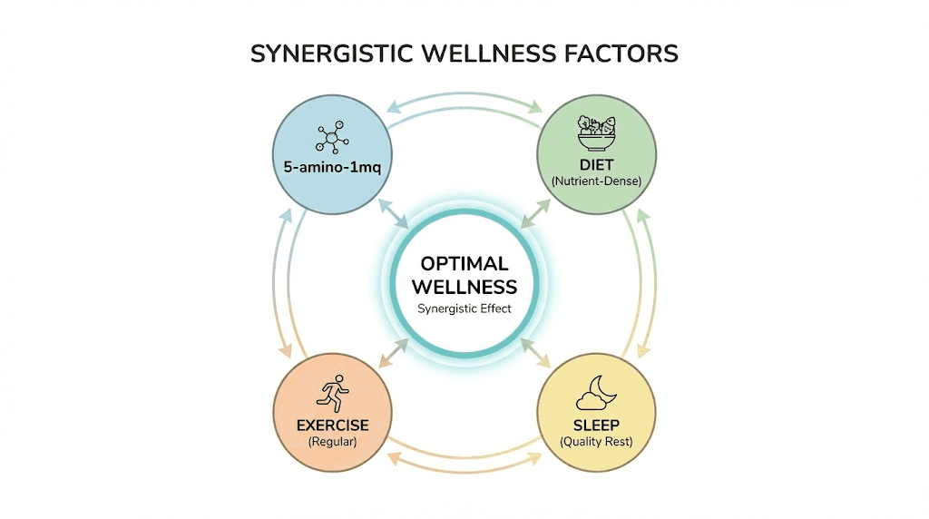 5-amino-1mq integration with diet exercise and sleep for optimal fat loss results