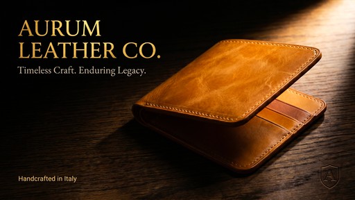Premium leather wallet ecommerce product photography