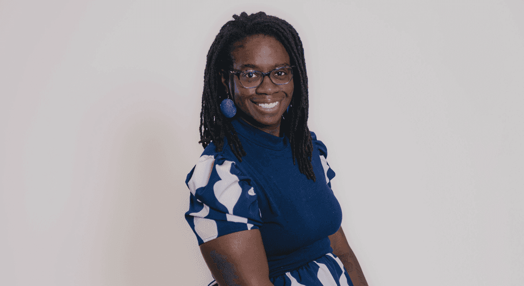 Businesswoman smiling