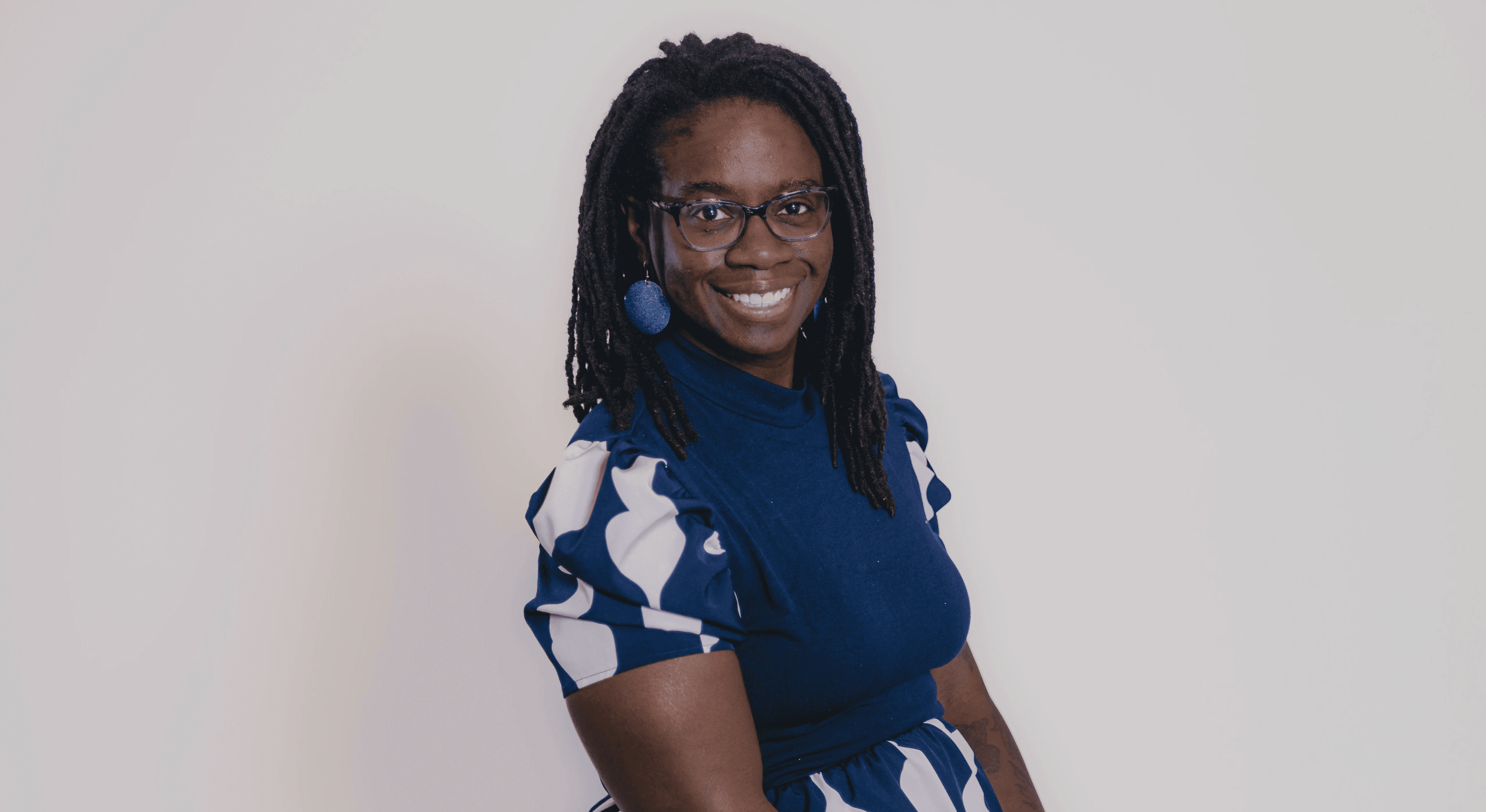 Businesswoman smiling