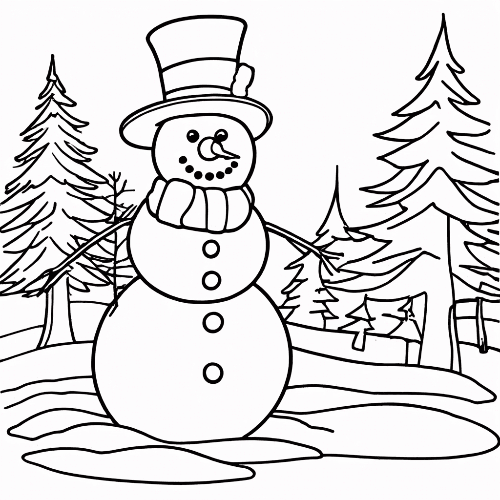 winter coloring page