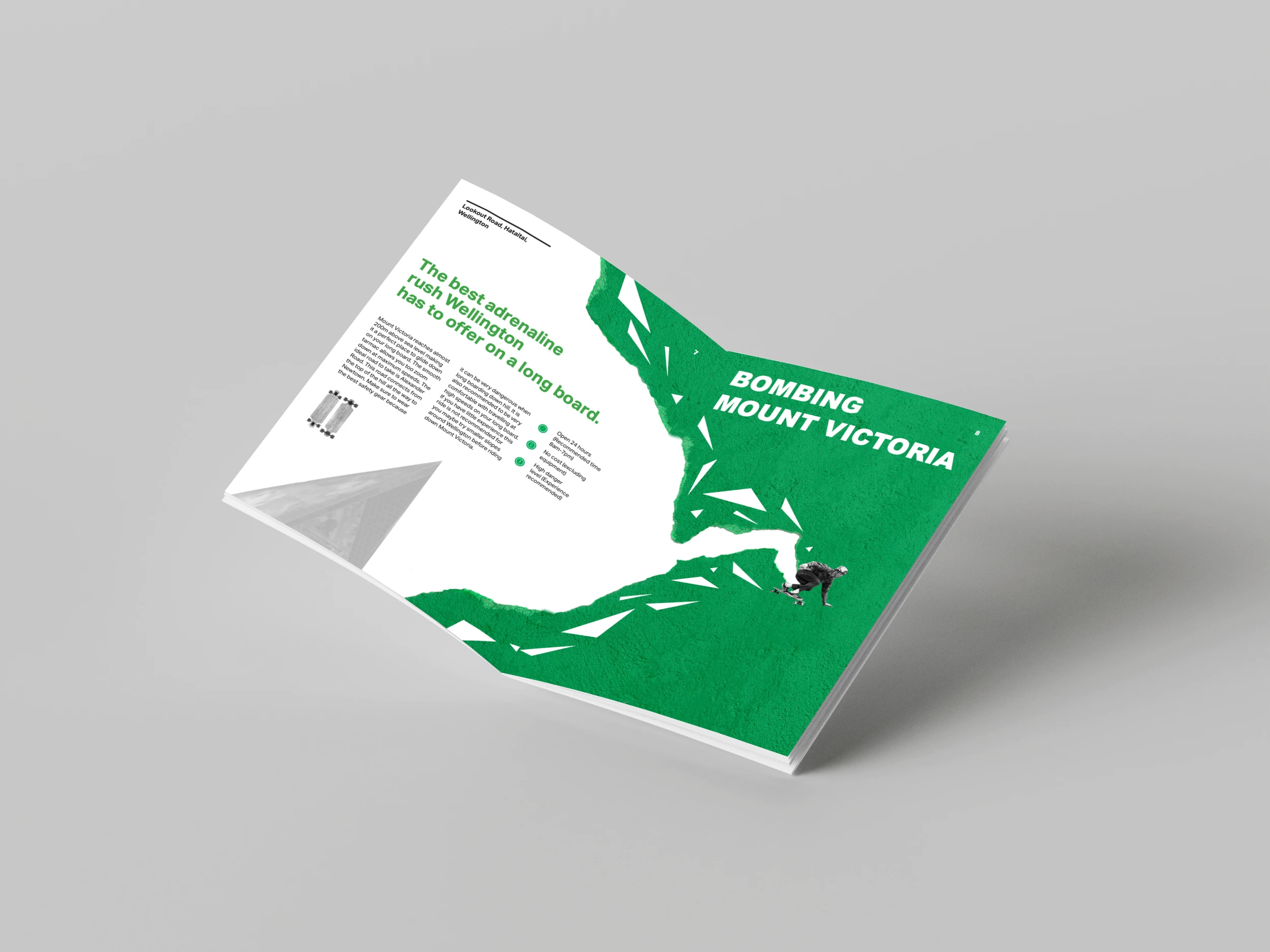 Top view of coffee can mockup with bold black typography on white background