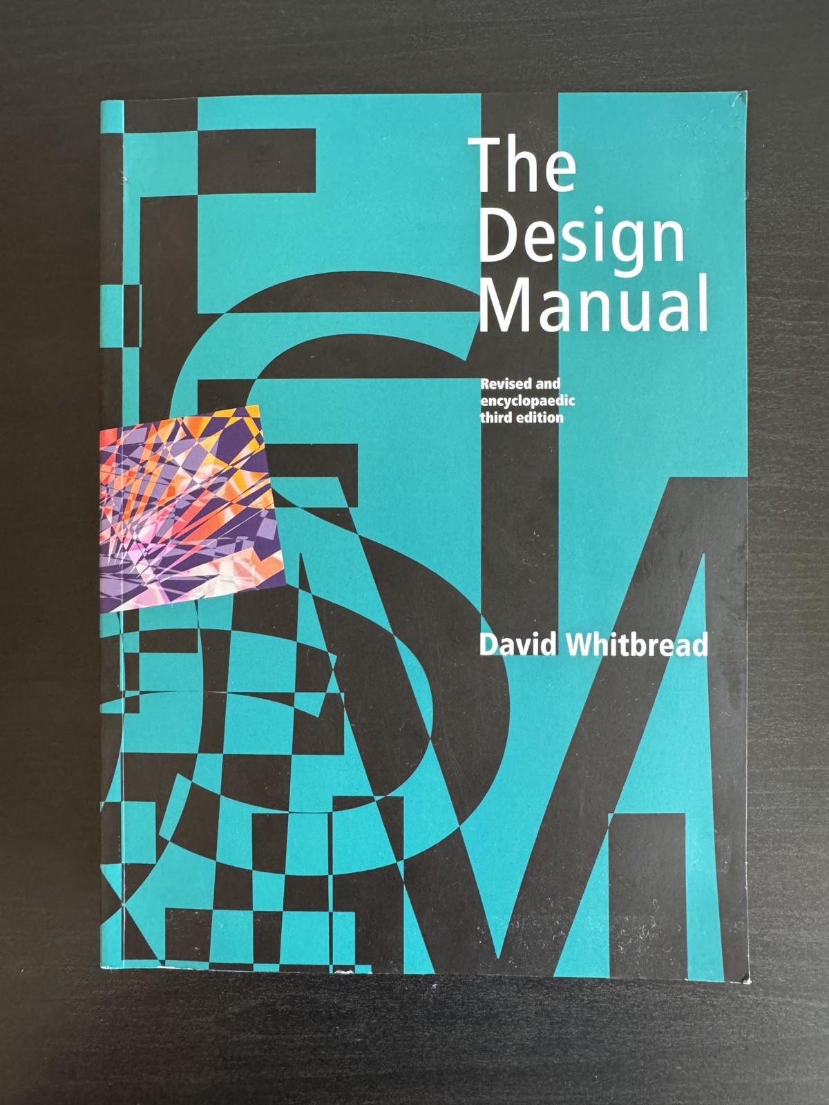 Turquoise cover of The Design Manual by David Whitbread.