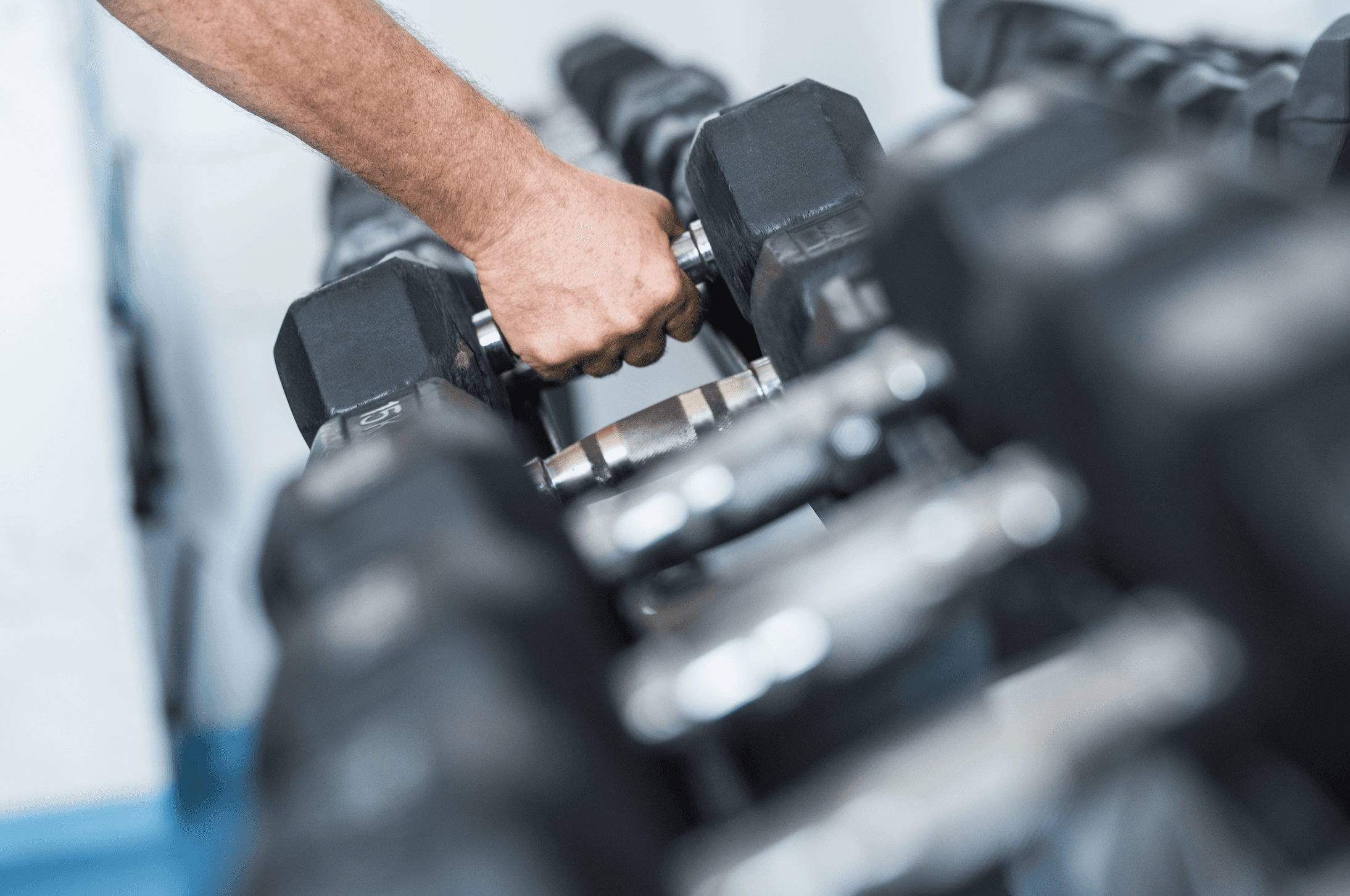 Woman working out in gym