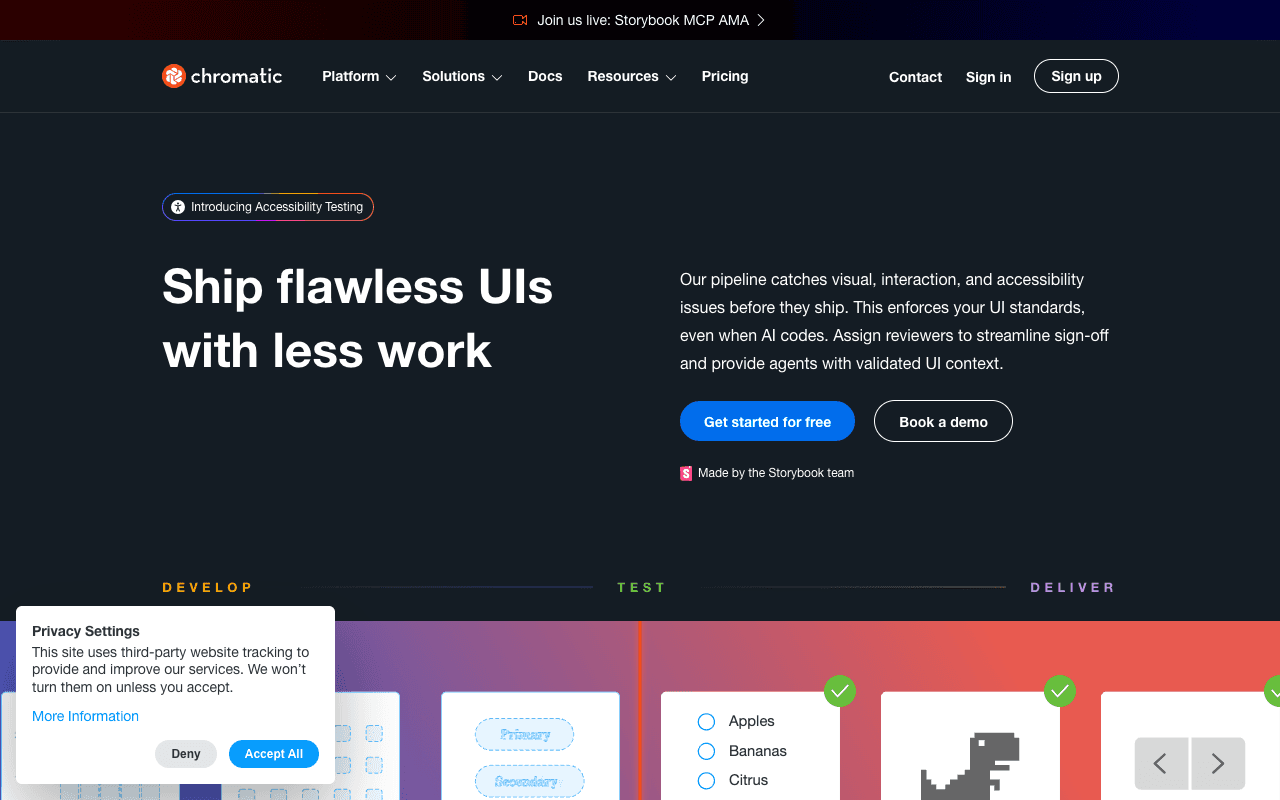 Chromatic екранна снимка