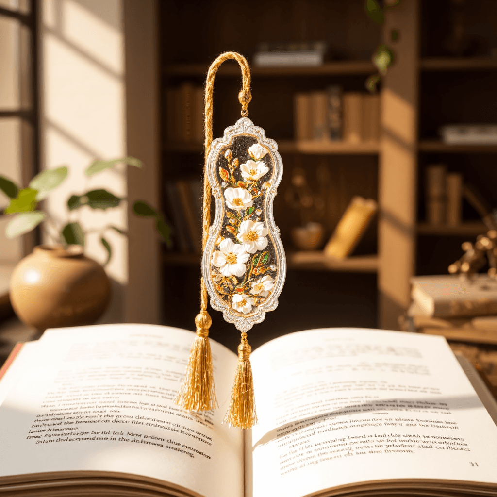 product photography of a decorative bookmark
