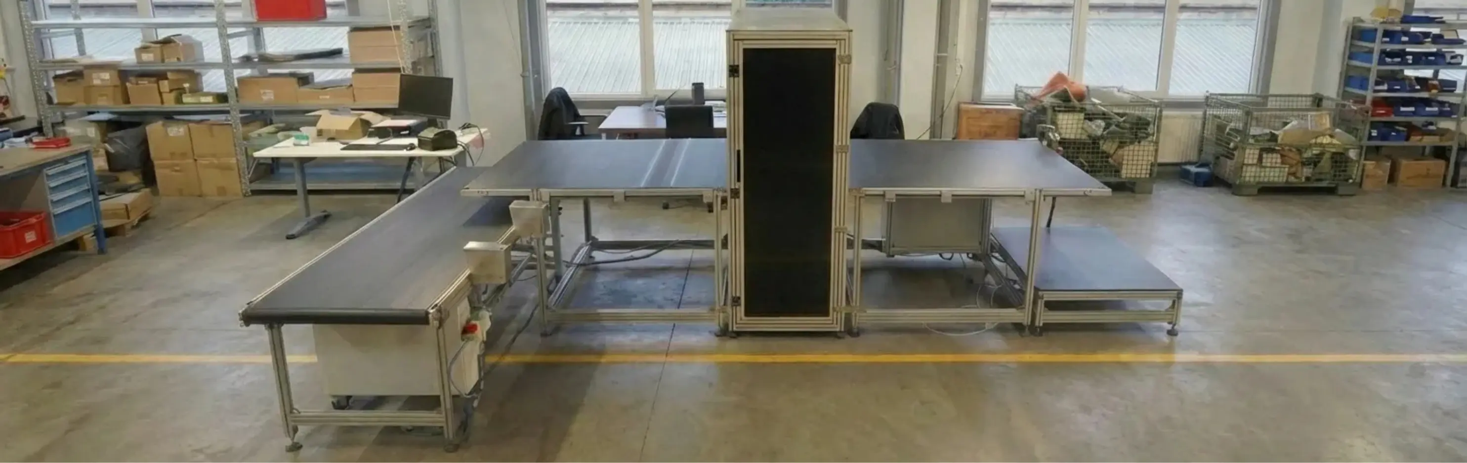 Sort Mate industrial hardware: An automated AI textile grading and sorting machine designed for high-throughput reuse and recycling facilities.