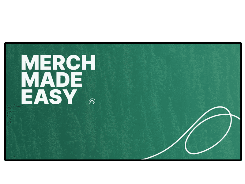 Eco-friendly desk mat with company logo for corporate branding