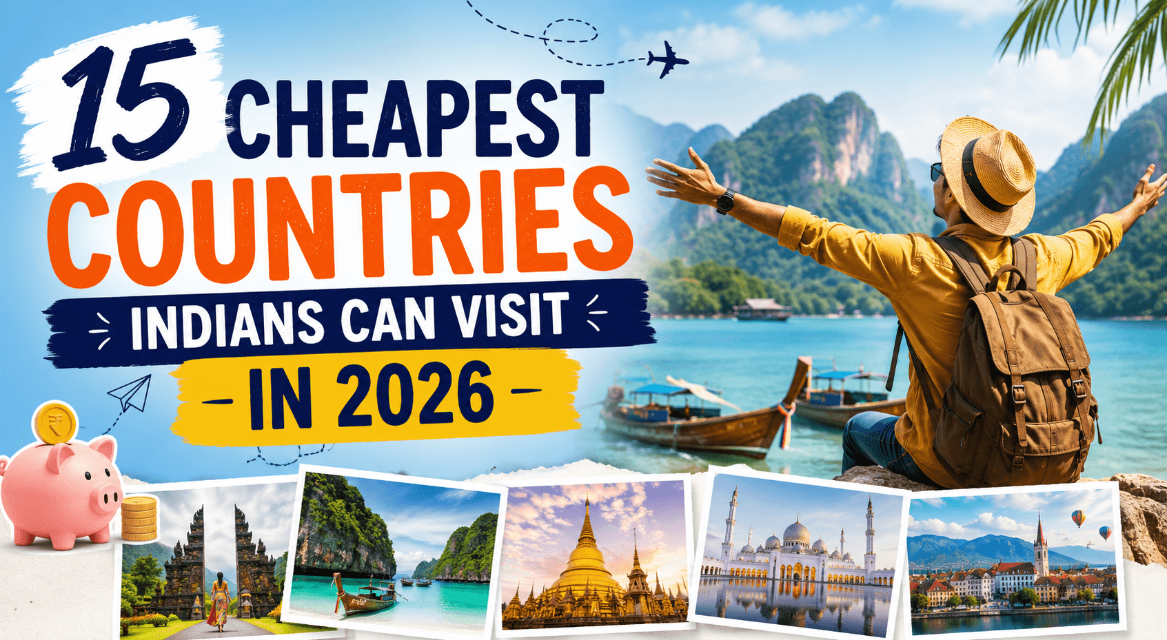 Affordable international travel destinations for Indians in 2026 with budget-friendly vacation highlights.