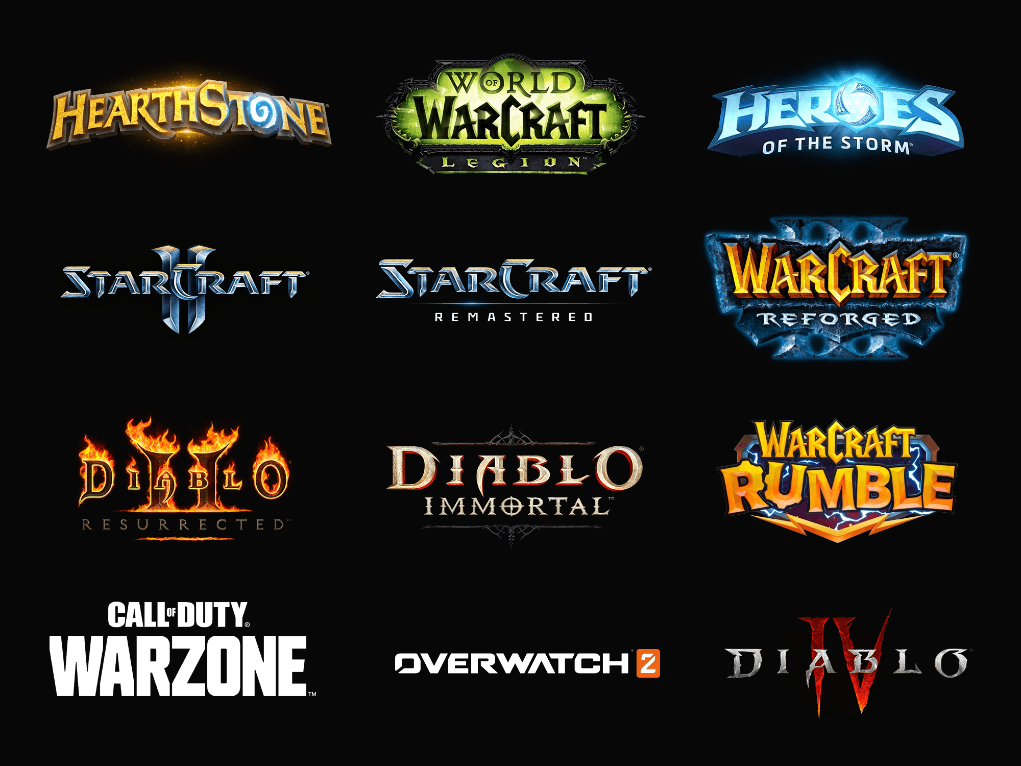 Many of the games I worked on at Blizzard
