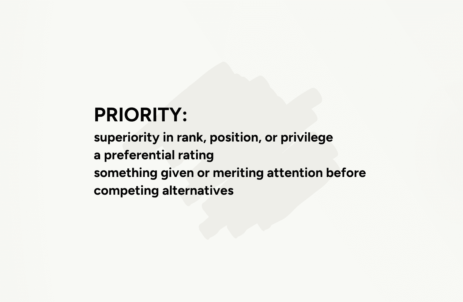 priority definition